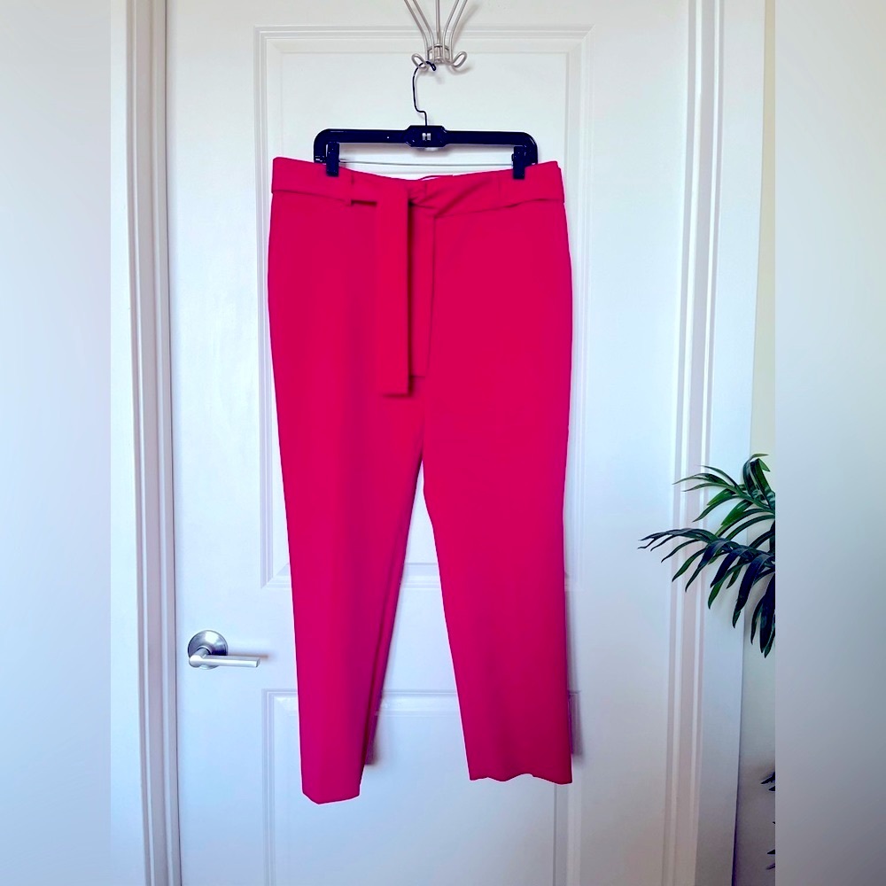 #AnnTaylor #midrise #ankle #pants #fucshia